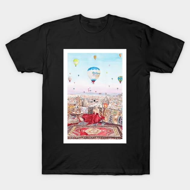 Cappadocia, Turkey T-Shirt by NorrskenArt